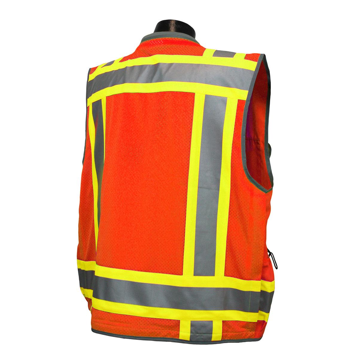 Radians SV55-2ZOD Class 2 Heavy Woven Engineer Vest - Orange - Image 3