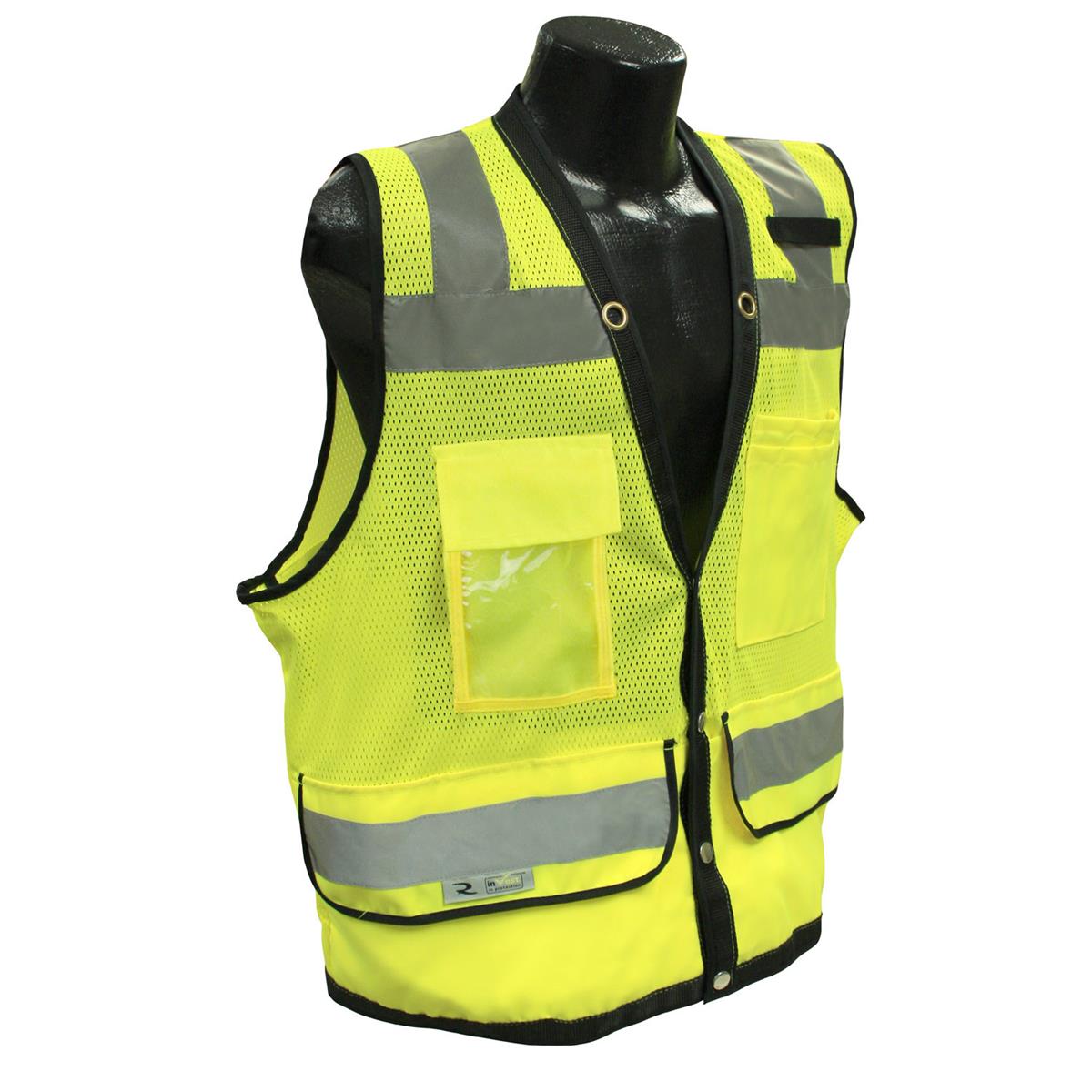 Radians SV59-2ZGD Class 2 Heavy Duty Surveyor Safety Vest - Green - Image 2