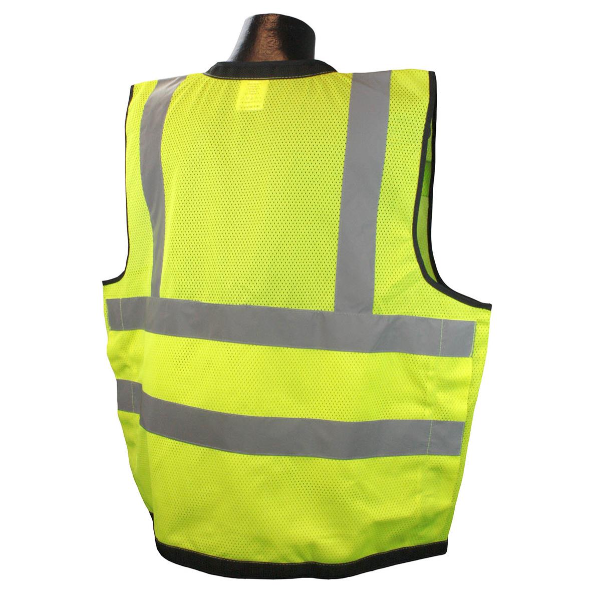 Radians SV59Z-2ZGD Class 2 Heavy Duty Surveyor Safety Vest with Zipper - Green - Image 3