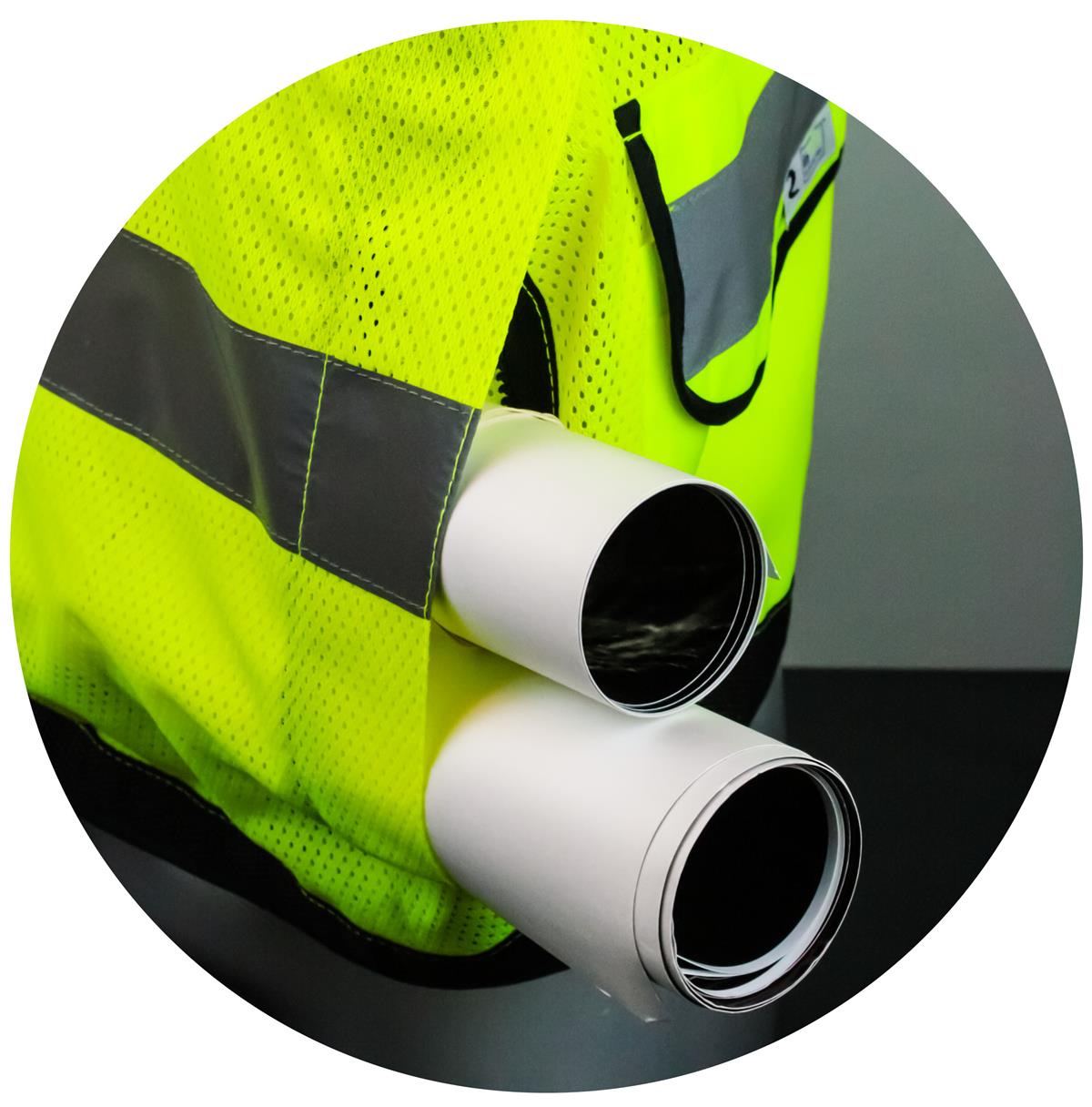 Radians SV59Z-2ZGD Class 2 Heavy Duty Surveyor Safety Vest with Zipper - Green - Image 6