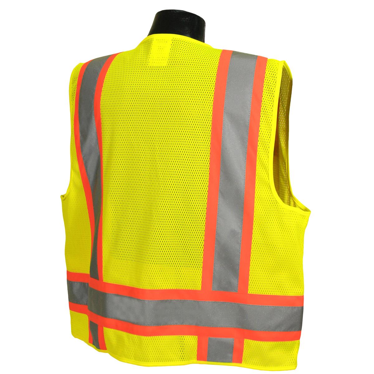 Radians SV6-2ZGM Class 2 Two Tone Surveyor Safety Vest - Green - Image 3