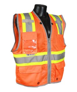 Alternative view of Radians SV6HO Class 2 Heavy Duty Surveyor Vest - Orange
