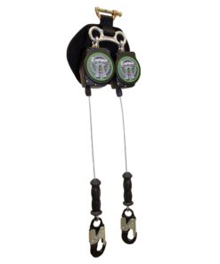 Alternative view of SAFEWAZE SW-8008-11LE-ALU-DL Class A 11' Leading Edge Cable Retractable Series, Dual Leg with Aluminum Snap Hooks