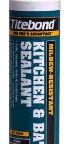 Alternative view of Titebond Kitchen & Bath Sealant, 10.1 Oz. Cartridge, Case/12, 3 Color Choices