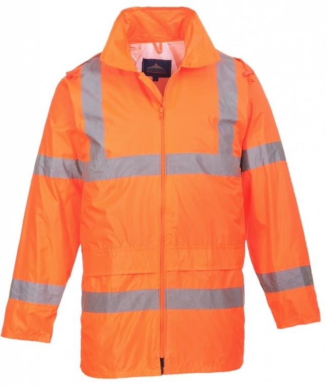 PortWest UH440 Hi Vis Green or Orange Class 3 Rain Jacket / Windbreaker - Image 4