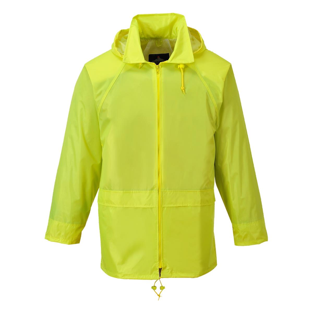 PortWest US440YER Classic Waterproof Rain Jacket, Sealed Seams, Pack Away Hood, Yellow - Image 3