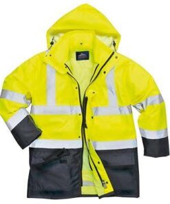 Alternative view of PortWest US768 Hi Vis 5-In-1 Class 3 Winter Parka, Waterproof 300 Denier Durable Shell with Removable Sleeves and Liner, Hi Vis Yellow or Orange