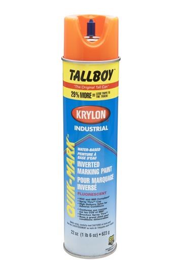 Krylon Quik-Mark Tallboy Water-Based Inverted Marking Paints, 25-oz. (22 oz. Net Wt.) Case/ 12 Cans - Image 3