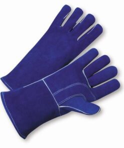 Alternative view of West Chester 945, Premium Blue Split Cowhide Leather, Kevlar Sewn Welders Gloves w/ Gauntlet Cuff, Dozen