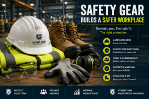 How to Build a Safer Workplace with the Right Safety Gear feature image The Man Store