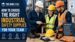 How to Choose the Right Industrial Safety Supplies blog post feature image The Man Store