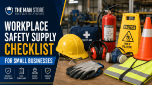 Workplace Safety Supply Checklist for Small Businesses blog feature image The Man Store