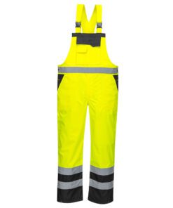 S488 - Hi-Vis Breathable Contrast Rain Bib Overall
