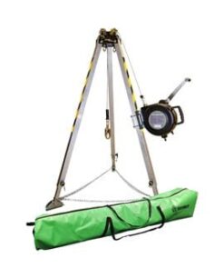 SafeWaze 019-11002  7 ft. Adjustable Tripod Kit with 65 ft. 3-Way and Storage Bag