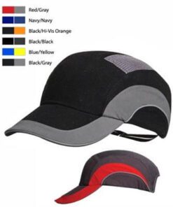 JSP Hardcap A1+ Bump Cap, Black/Gray, Low-Profile Baseball Style, #282-ABR170-12