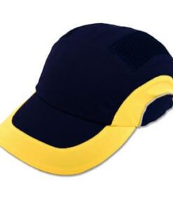 JSP Hardcap A1+ Bump Cap, Navy/Yellow, Low-Profile Baseball Style, #282-ABR170-52