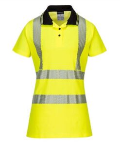 Portwest LW72 Women's Hi Vis Class 2 Pro Polo Shirt Segmented Tape