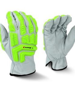 Radians RWG50 Kamori Cut Resistant Goatskin Work Gloves, Cut Level A4, TPR Impact Protection, Aramid Lining, Box/12 Pairs