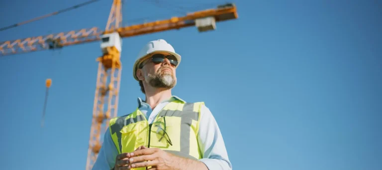 The Man with Safety Gears at Work